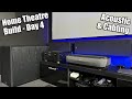 My £10K Home Theatre Audio Upgrade - Day 4 - more acoustic &amp; cabling