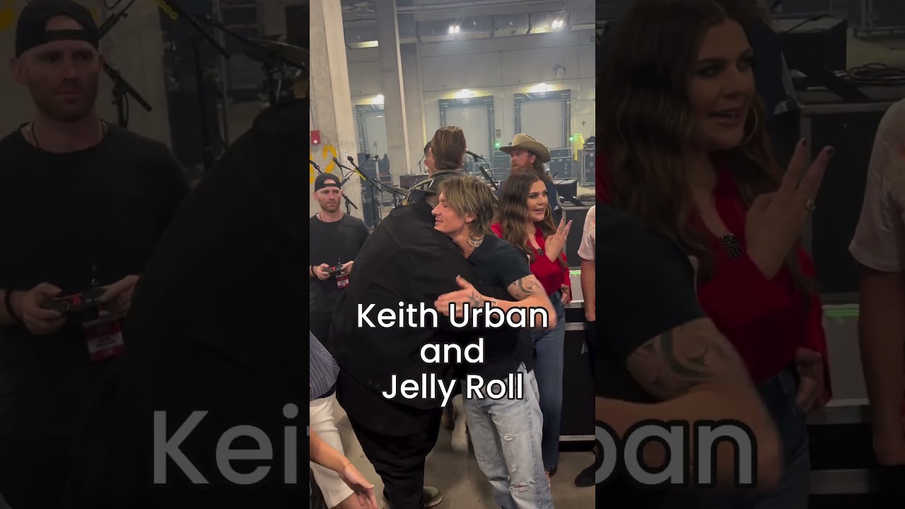 Keith Urban And Jelly Roll Meet Backstage At #iHeartCountry2024 🤠🤘