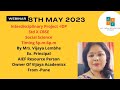 Webinar on Interdisciplinary project 2023-24 Updates