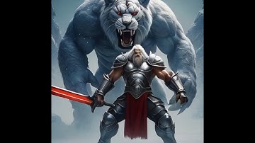 A Muscular Warrior And A Tiger #animation #graphicanimation#aftereffects #ai#digitalart