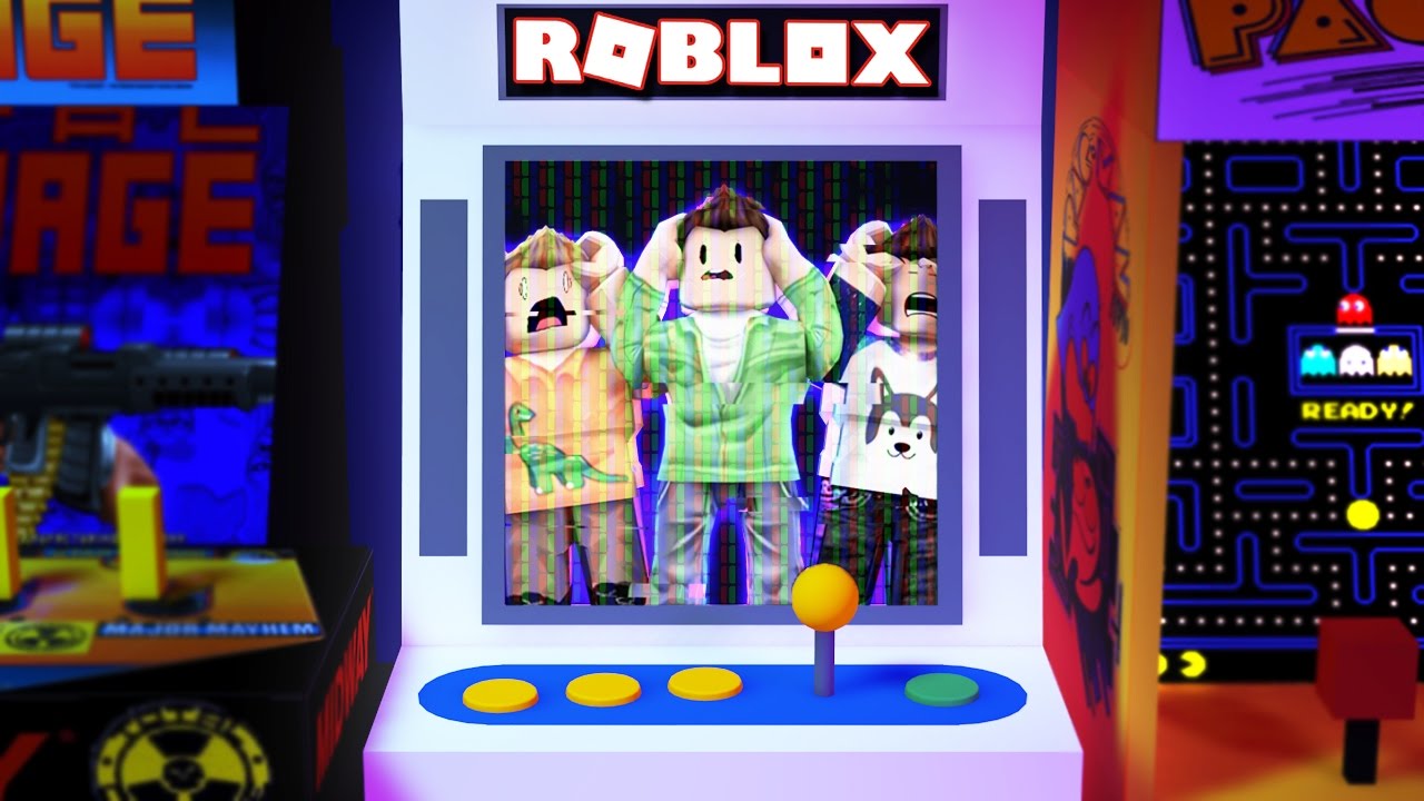 Roblox Adventures Stuck In An Arcade Game In Roblox Video Game Arcade Obby - 