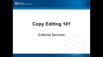 Copy Editing 101