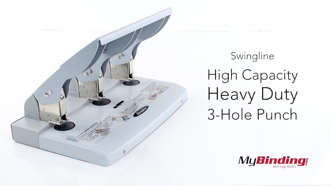 Swingline Heavy-Duty 3-Hole Punch, High Capacity - 75 Sheets 