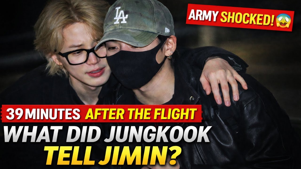 40 Minutes Ago‼️After BTS’s Flight, Jungkook Revealed This to Jimin — ARMY Must Know This!