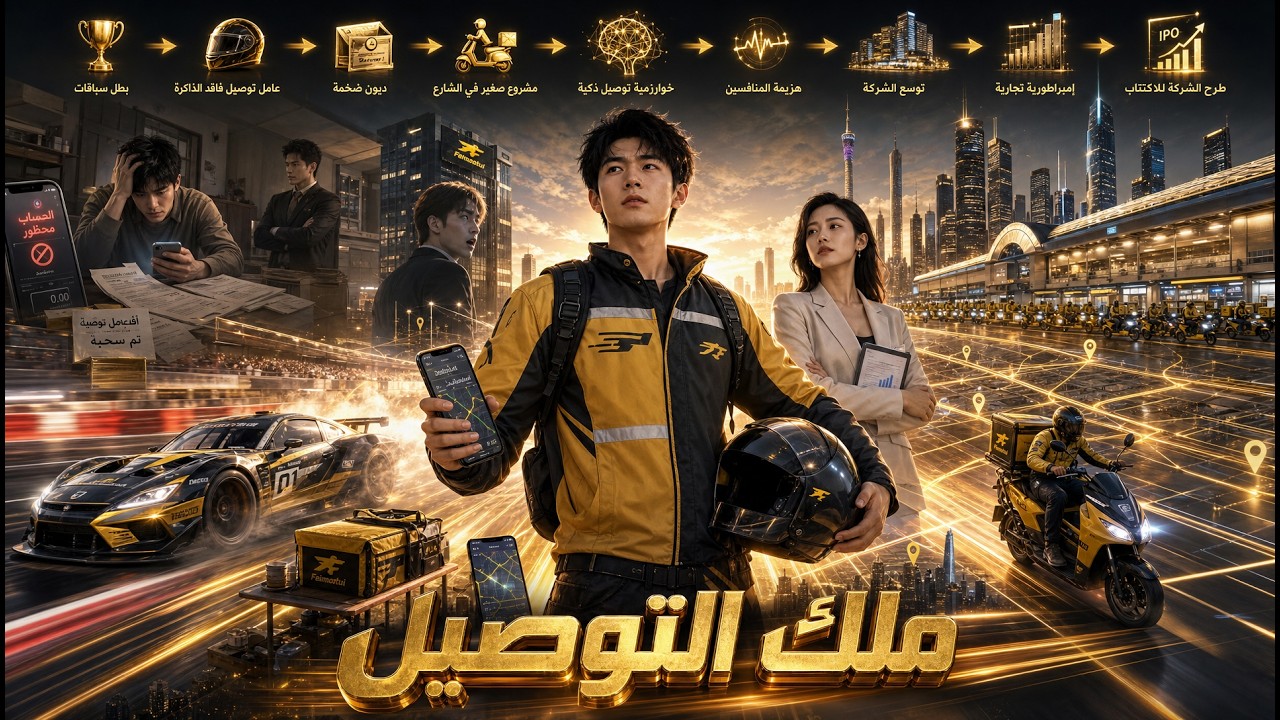 بطل سباق يفقد ذاكرته، يتحدى بصندوق توصيل، ينتصر ويتوج!
