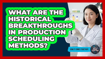 What Are The Historical Breakthroughs In Production Scheduling Methods? - How It Comes Together