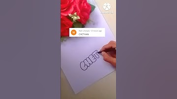 😍😍😍CHETAN in bubble letters #art #shorts