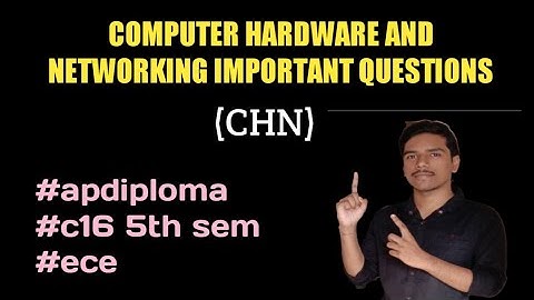 IMPORTANT QUESTIONS FROM AP DIPLOMA C16 ECE 5TH SEM CHN SUBJECT| IMPORTANT TIPS TO PASS CHN