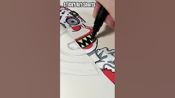 Drawing Homer Simpson as 4 Different Halloween 🎃 👻Characters  (Pennywise) #art #satisfying #posca