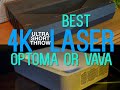 Optoma P1 (UHZ65UST) vs VAVA 4K Projector | Which 4K Laser Ultra Short Throw Projector is Best?