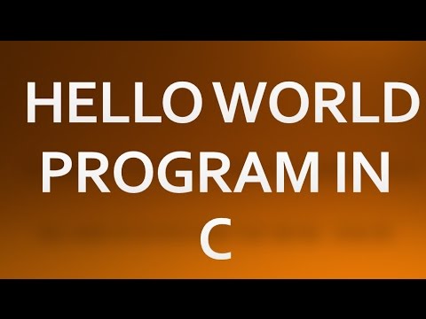 C Programming - 2 - First Program explained - YouTube