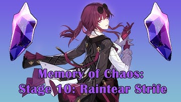 Memory of Chaos Stage 10: Kafka Gameplay, 1.2.2 Raintear Strife (Honkai Star Rail)