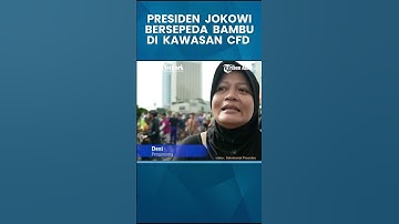 JOKOWI BERBAUR DENGAN WARGA YANG BERKUNJUNG DI CFD SUDIRMAN-THAMRIN