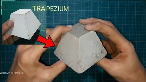 How to make a concrete trapezium | how to mold a concrete trapezium | 3d shapes model making | wm10f
