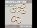 Soldering Gold-Filled using a barrier flux