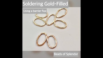 Soldering Gold-Filled using a barrier flux