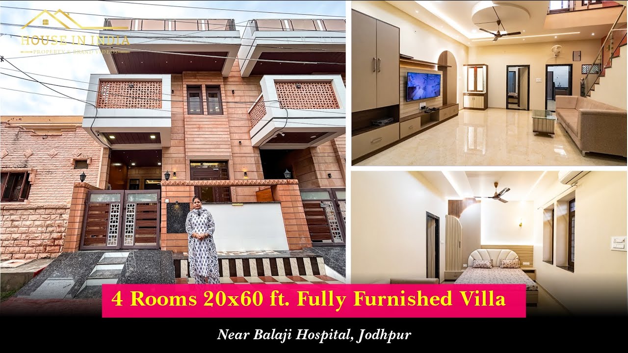 3 BHK 20x60 Duplex Fully Furnished Home for Sale - Property In Jodhpur - जोधपुर में घर