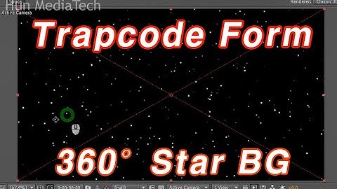 [애펙 트랩코드] 폼을 활용한 360도 별 배경 만들기: 애프터이펙트(Trapcode Form Space Star Background)