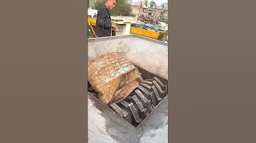 Big Oil Barrel Shredder – Good Machinery Can Increase Work Efficiency #Machinery #Efficiency