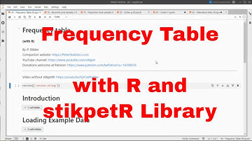 R - Frequency Table with stikpetR