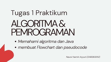 TUGAS PRAKTIKUM 1 ALGORTIMA & PEMROGRAMAN (PROSES PEMBUATAN FLOWCHART & PSEUDOCODE BAHASA JAVA)