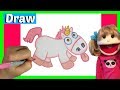 How to Draw Fluffy Unicorn from Despicable Me 3