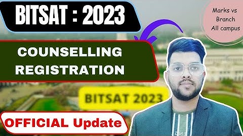 BITSAT 2023 Counselling registration Started ? | Urgent official update ✅ #bitsat2023 #counselling