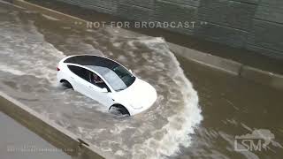 04-24-2022 - Sherman,TX Flash Flooding Highway Shutdown