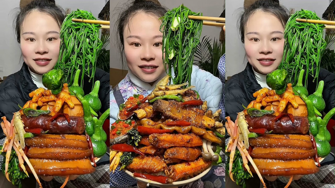 👩‍🍳🔥 Yummy Homemade Dishes – Hot and Ready! Enjoy Meat, Fish & Fresh Boiled Greens!🥩 🌶️