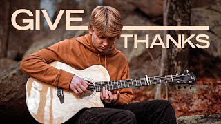 Download Lagu Give Thanks - Don Moen | Fingerstyle Guitar Cover (With Tabs) | Titus Major MP3