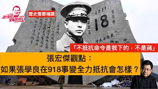 歷史需要補課 張宏傑觀點如果张学良那天抵抗了会怎么样？#東三省#抗日戰爭#九一八#張學良 #關東軍 #張宏傑