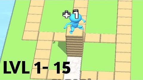 Stacky Dash | Level 1-15 Gameplay Walkthrough