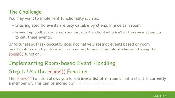 Limiting Flask-SocketIO Events to Room Members Only