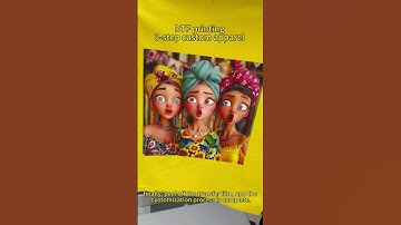 DTF printing.3 steps custom apparel