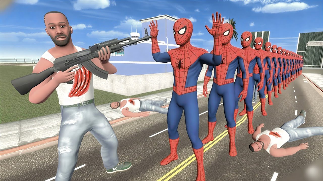 Spider-Man Robbed the Bank 😱 | Indian bike driving 3d 