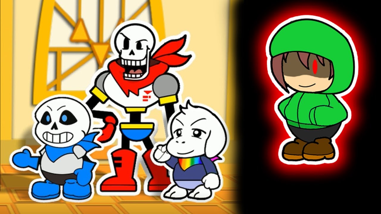 Undertale Au Paper Bad Time Trio Part1 ペーパーバッドタイムトリオ 前編 ペーパーマリオ風 Youtube