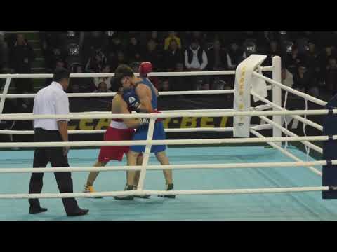 (69kg)GEO Boxing16-11-2019 Semi-final RED Giorgi DOLIASHVILI  Gori VS BLUE Eskherkhan MADIEV Tbilisi