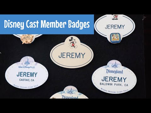Chip and Company - These Disney Cast Member name tag inspired