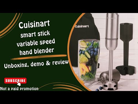 2021 CUISINART Smart Stick Variable Speed Immersion Hand Blender  Unboxing/How to Use/ Demonstration 