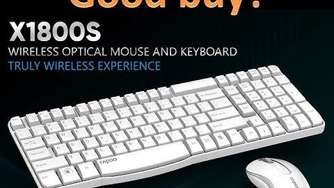 Setup and Review: Wireless Mouse and Keyboard Combo (Rapoo X1800S)