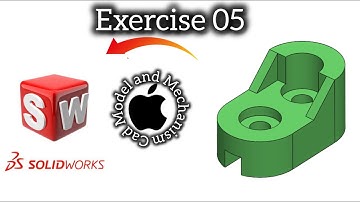 SolidWork tutorial Exercise 5|| #solidworks #3d #cad #3ddesign #mechanical #engineering