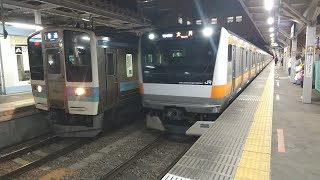 【入線】大月駅にJR東日本中央線E233系0番台中央特快東京行きが入線　ミニ３２５