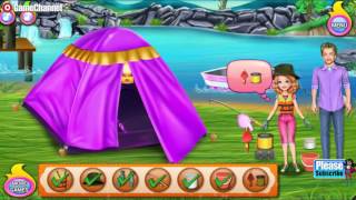 Sandra Camping with Dad - bweb media Casual - Videos games for Kids - Girls - Baby Android screenshot 1