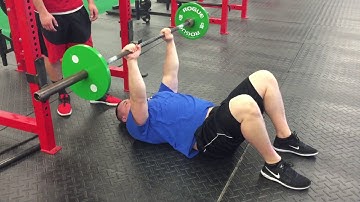 Barbell Tricep Extension on Floor
