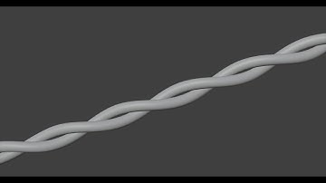 How To Model Twisted Pair Cable | Rope | Blender Tutorial