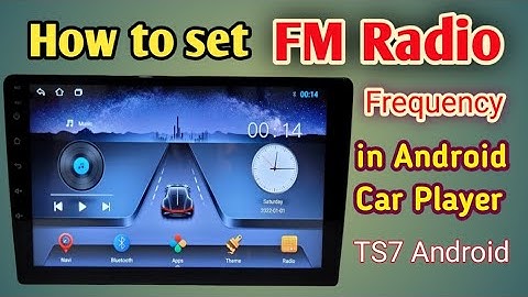 Car FM Radio setting|| How to set Car FM Radio in TS7 Android Player.