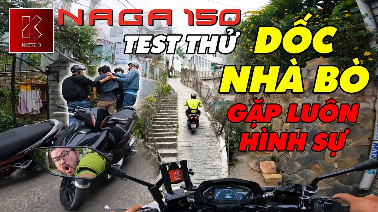 NAGA 150 SYM - THỬ LEO DỐC NHÀ BÒ ĐÀ LẠT, GẶP LUÔN CẢNH SÁT HÌNH SỰ