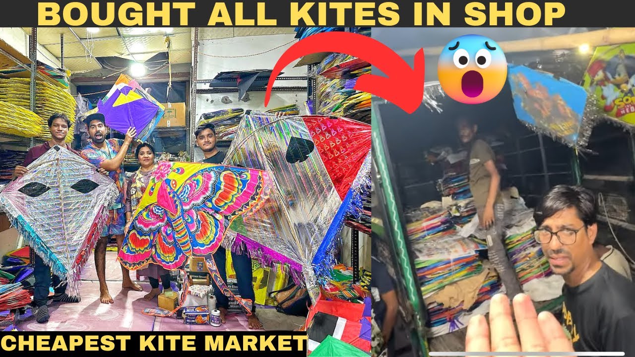 Buying 1 Lakh Rupees Kite Stash😍- CHEAPEST KITE MARKET IN INDIA💸😱