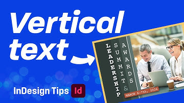 How to set VERTICAL TEXT in Adobe InDesign? | #indesign #texteffect #indesigntutorial