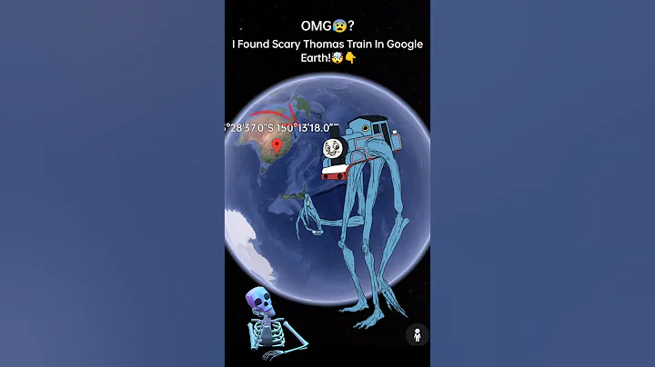 OMG😱? I Found Scary Thomas Train🔴In Google Earth!🌎 #shorts  #map #googleearth